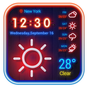 Ikona apk Weather App Neon Theme 2018