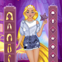 Icône de Long Golden Hair Princess Dress up game
