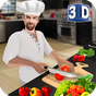 Chef virtuel jeu de cuisine 3D: super cuisinier