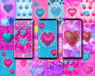 2018 Glitter hearts live wallpaper image 5
