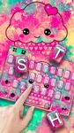 Nuevo tema de teclado Hot Pink Cupcake captura de pantalla apk 1