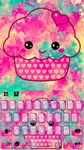 Nuevo tema de teclado Hot Pink Cupcake captura de pantalla apk 