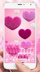 Nuevo tema de teclado Valentine Plush Heart captura de pantalla apk 2