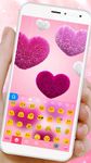 Nuevo tema de teclado Valentine Plush Heart captura de pantalla apk 3