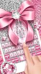 Captura de tela do apk Novo tema de teclado Pink Bow Diamond Luxury 1