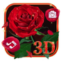 3D Rosas vermelhas Tema de amor  APK