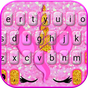 Ikon Tema Keyboard Pink Glisten Unicorn Cat