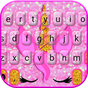 Novo tema de teclado Pink Glisten Unicorn Cat