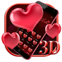 3D Red Love Heart Theme APK