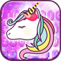 Neues Adorable Galaxy Unicorn Tastatur thema Icon