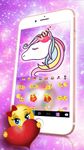 Captura de tela do apk Novo tema de teclado Adorable Galaxy Unicorn 2