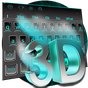 3D azul teclado tema APK