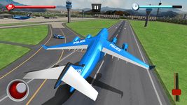 Polizei Roboter Auto Spiel - Flugzeug Transport Screenshot APK 11
