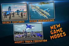 Polizei Roboter Auto Spiel - Flugzeug Transport Screenshot APK 6