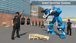 Polizei Roboter Auto Spiel - Flugzeug Transport Screenshot APK 