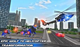 fuerza aérea robot policía juego lobo helicóptero captura de pantalla apk 8