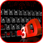 Novo tema de teclado Classic 3d Neon Red