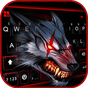 Novo tema de teclado Bloody Metal Scary Wolf APK
