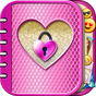 Pink Diary with Lock Password for Girls icon