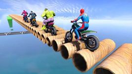 ภาพหน้าจอที่ 2 ของ Superhero Tricky bike race (kids games)