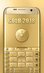 3D Gold 2018 GO Keyboard Theme image 2