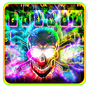 Ikona apk Kolorowa Smokey Neon Skull