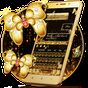 Icône apk SMS Gold Butterfly Shining Keyboard Theme