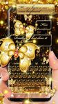 Картинка 1 SMS Gold Butterfly Shining Keyboard Theme