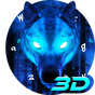 Tema de teclado Lobo de hielo 3D animado apk icono
