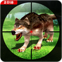 κυνήγι άγριος λύκος των ζώων σκοπευτής 3d