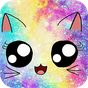Icône apk Galaxy Cute Kitty Sparkle Theme