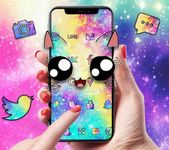 Galaxy Cute Kitty Sparkle Theme 이미지 7