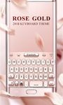 Rose Gold 2018 GO Keyboard Theme imgesi 2