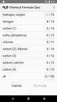 Captură de ecran Quiz Formule Chimice apk 3