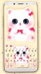 Captura de tela do apk Tema de Teclado Kawaii Kitty Cute Cat 2