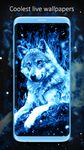 Картинка 3 Синий Волк Живые Обои