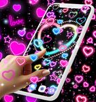 Neon hearts live wallpaper zrzut z ekranu apk 12