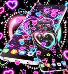 Screenshot  di Neon hearts live wallpaper apk