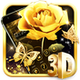 Luxos temă de trandafir de aur 3D APK