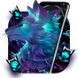 Icône apk Thème Dark Night Magic Wolf