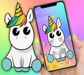 Cute Colorful Cartoon Unicorn Theme afbeelding 3