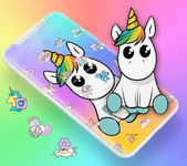 Cute Colorful Cartoon Unicorn Theme image 4