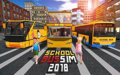 Screenshot 1 di School Bus Driver Simulator 2018: City Fun Drive apk