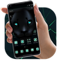 Icône apk Black Tech Leopard Theme