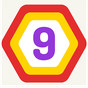 UP 9 - Hexa Puzzle! Merge Numbers to get 9 icon