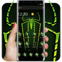 Green Fluorescent Spider Theme APK Icon