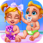 Newborn Sweet Baby Twins 2: Baby Care & Dress Up apk icon