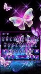 Captura de tela do apk Novo tema de teclado Sparkle Neon Butterfly 2