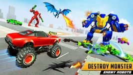 US Police Transform Robot Car Fire Dragon Fight screenshot apk 5