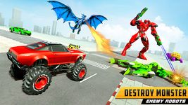 US Police Transform Robot Car Fire Dragon Fight screenshot apk 7